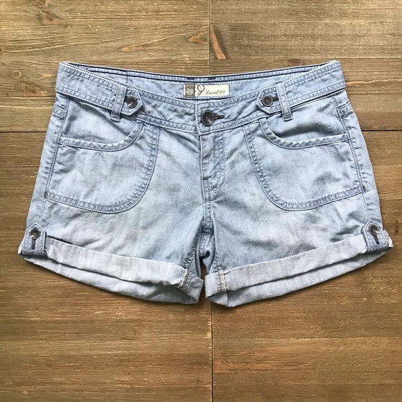 level 99 denim shorts
